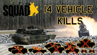 DESTROYING enemy VEHICLES with the M1A1 ABRAMS  SQUAD GAMEPLAY [upl. by Kiel]