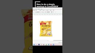 How to do Mockup in CorelDRAW shorts [upl. by Butte627]