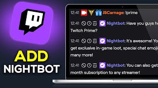 How To Add Nightbot On Twitch quick amp Easy [upl. by Llerdna]