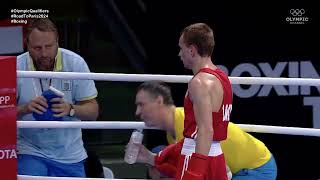 Dmytro Zamotayev UKR vs David de Pina CPV World Olympic Qualifiers 2024 51kg [upl. by Rim485]