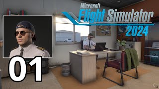 Real Airline Pilot starts his Microsoft Flight Simulator 2024 Career [upl. by Innavoig]