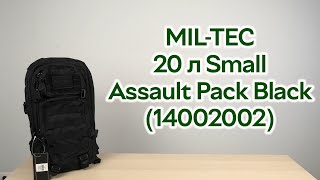 Розпаковка MILTEC 20 л Small Assault Pack Black 14002002 [upl. by Treulich]