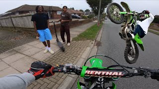 LOCALS LOVE BIKELIFE KX450 STREET RIDE [upl. by Christoforo]