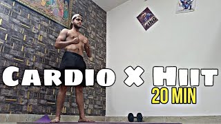 20 Min Cardio Hiit Workout At Home 💪  Day 83  Vikas Rohra [upl. by Chang]