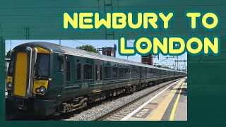 Newbury to London Paddington  FULL JOURNEY  Great Western Railway 387 Electrostar via Reading [upl. by Alexis]