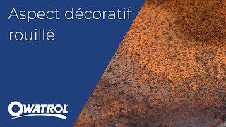 DIY peinture décorative effet rouillé  Owatrol [upl. by Neeluj]