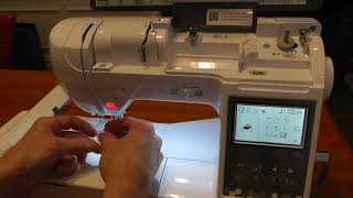 Brother SE1900 embroidery machine quick start [upl. by Noret510]