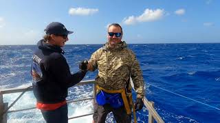 Saumarez Reef on board Big Cat Reality Fishing Charters [upl. by Annayhs507]