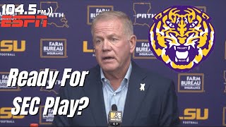 LSU HC Brian Kelly Recaps Win Over Nicholls State  Tigers Ready For SEC Play [upl. by Desi]