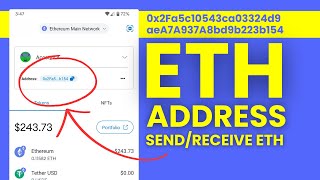 Create Ethereum Wallet Address  How to Receive ETH or Other Crypto in Your Wallet [upl. by Holcman]