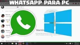 Whatsapp Para PC Sin Bluestacks Windows  Mac  Linux [upl. by Arret761]