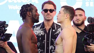 P4P Terence Crawford vs Israil Madrimov • FULL WEIGHIN amp FACEOFF • Riyadh Season [upl. by Evonne]