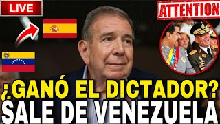 ÚLTIMO GANÓ EL DICTADOR MADURO LLEGA A ESPAÑA GONZALEZ URRUTIA SALE DE VENEZUELA [upl. by Madalyn]