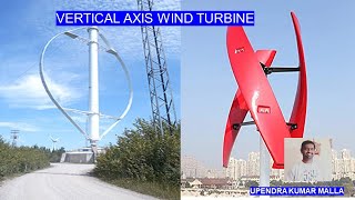 Vertical Axis Wind Turbine Working  Wind Turbines  Wind Energy Applications  Wind Power Plants [upl. by Furtek]