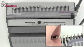 Renz SRW 360 Demo 31 Pitch Ring Wire Binding Machine Demo [upl. by Einnej704]