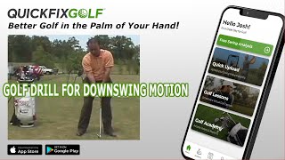 Golf Drill For Downswing Motion [upl. by Ahsiuqal]