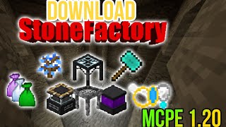 DOWNLOAD STONE FACTORY MAP FREE 💯  MINECRAFT PE 120  gaming minecraft [upl. by Matrona]