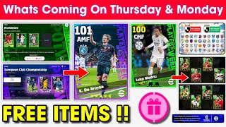 What Is Coming On Thursday amp Next Monday In eFootball 2024 Mobile  Upcoming Potw amp Free Coins 🤩🔔 [upl. by Martel929]