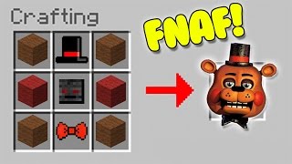 HOW TO SUMMON FNAF  MINECRAFT CRAFTING SCARY TOY FREDDY [upl. by Chastain]