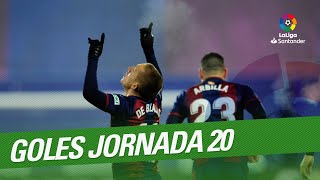 Todos los goles de la Jornada 20 de LaLiga Santander 20182019 [upl. by Abebi]