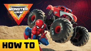 How to do drive Monster Jam Mega Spider Man RC [upl. by Litnahc]