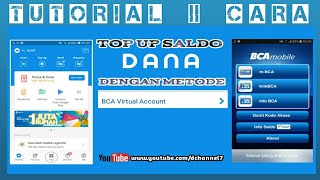 CARA TOP UP SALDO DANA MENGGUNAKAN METODE TRANSFER BCA VIRTUAL ACCOUNT [upl. by Llenrub]