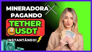 Como Ganhar USDT💸Rápido Nova Mineradora com Pagamento Instantâneo na FaucetPay [upl. by Nohsreg]