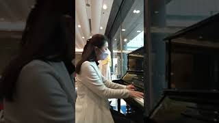 Chopin Etude ・Op25 No1 ショパン練習曲「エオリアンハープ」福岡市ストリートピアノ [upl. by Teplitz]