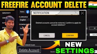 FREEFIRE NEW ACCOUNT DELETE SETTINGS 😮 FREEFIRE NEW SETTINGS FREEFIRE OB43 UPDATE SETTINGS TAMIL [upl. by Venezia]