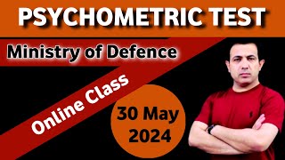 Psychometric Test Online Class For Ministry of Defence  Muhammad Akram Khoso [upl. by Trust]