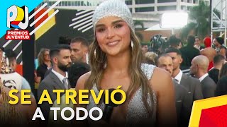 Clarissa Molina en Premios Juventud 2024 la dominicana se atrevió a todo con su look en la alfombra [upl. by Lubbi]