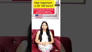 How important is DS 160 form US Visa application usvisa usvisaapplication usa [upl. by Sibylla92]