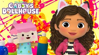 Making Art With Science CatTastic Splash Art With Gabby  GABBYS DOLLHOUSE [upl. by Kiri]