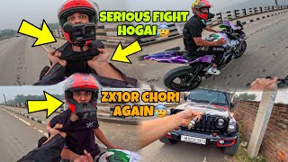 Fight hogai Modified Zx10r Chori SUPERBIKE Preparation for Ladakh Ride [upl. by Riggall]