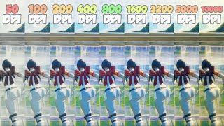 Maximum Edit Speed on Every Sensitivity 50 DPI vs 10000 DPI [upl. by Emelia]