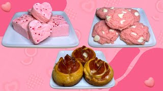 3 Easy VALENTINES Recipes [upl. by Kcam]