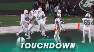 DolphinsJets 1st half ends with 2 defensive touchdowns and 3 turnovers [upl. by Nial]