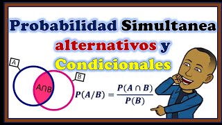 Probabilidad Simultanea alternativos y Condicionales  Conceptos  Ejemplos [upl. by Ahserkal494]