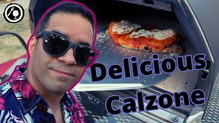 Delicious Homemade Calzone  Ooni Karu Pizza Oven [upl. by Aniloj]