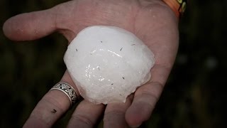 Hail Storm at Sturgis Rally Full Throttle Saloon 2009 [upl. by Attayek]