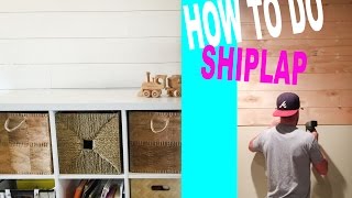 HOW TO DO A DIY SHIPLAP WALL [upl. by Egin]