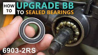 How to Upgrade Bottom Bracket to Sealed Bearing 6903 2RS [upl. by Kelila264]