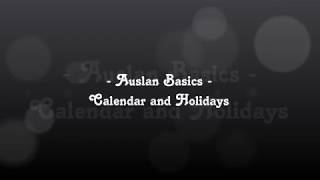 Auslan Basics  Calendar and Holidays [upl. by Euginimod]