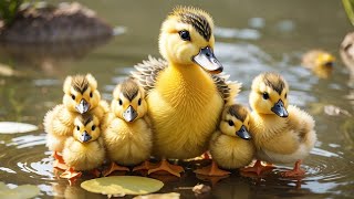 Cute Baby Animals  SOUNDS ANIMALS With Relaxing Piano Music Colorfully Dynamic [upl. by Noseimaj]