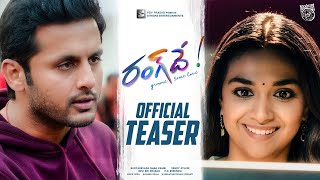 RangDe Official Teaser  A Cute Marriage Gift to our Hero Nithiin from team RangDe [upl. by Eceinej]