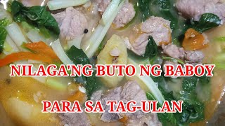 Nilagang buto ng baboy para sa tag ulan [upl. by Kcire]