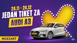 Mozzart nagradna igra quotJedan tiket za AUDI A3quot [upl. by Htiek]