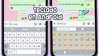 ✅ TECLADO DE IPHONE EN ANDROID CON EMOJIS ✨ [upl. by Yllod]