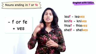 Nouns Part 02 English Singular amp Plural  ඒක වචන සහ බහුවචන නාමපද [upl. by Naida39]