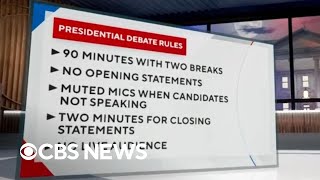 Breaking down ABCs presidential debate rules for TrumpHarris showdown [upl. by Naivat]